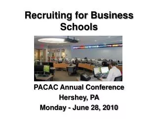 Recruiting for Business Schools