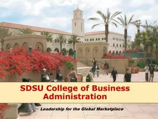 SDSU College of Business Administration