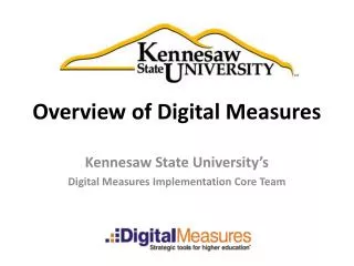 Overview of Digital Measures