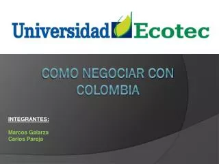 como negociar con colombia