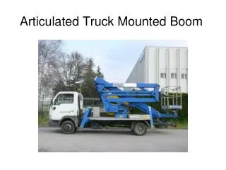 Articulated Truck Mounted Boom