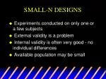 Exploring Small-N Designs: Reversal and Multiple Baseline Strategies in Research - slide 1