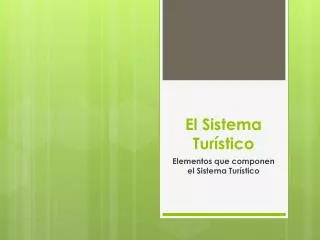 el sistema tur stico