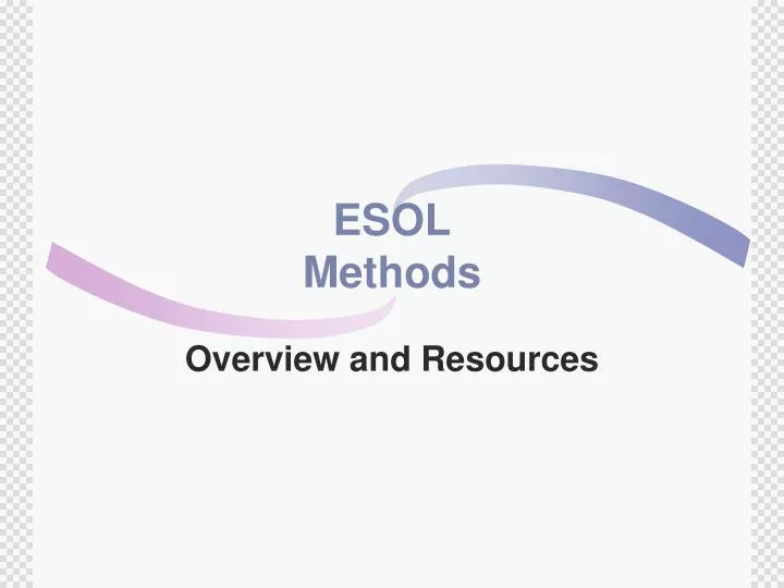 esol methods
