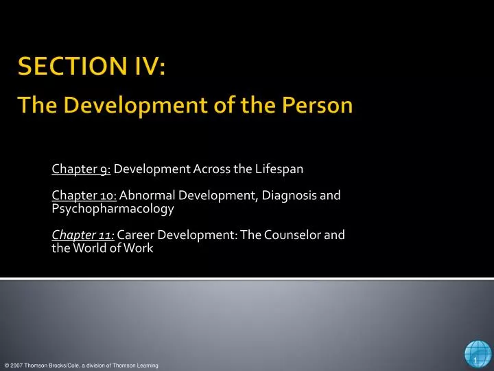 section iv the development of the person