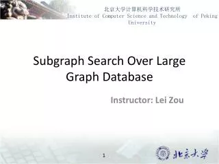 Subgraph Search Over Large Graph Database