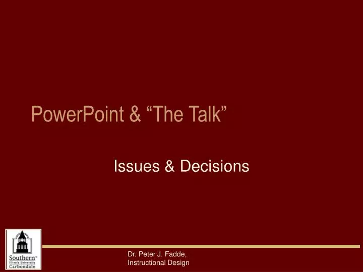 powerpoint the talk