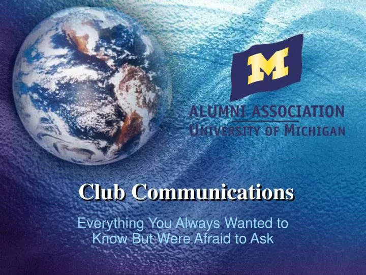 club communications