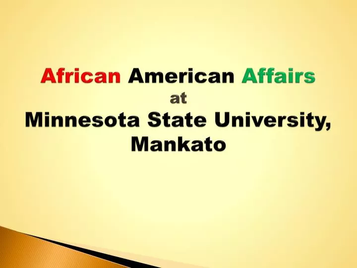 african american affairs at minnesota state university mankato