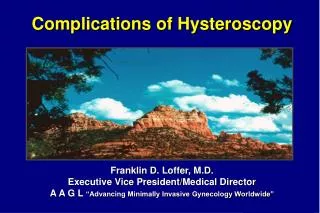 Complications of Hysteroscopy
