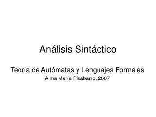 an lisis sint ctico