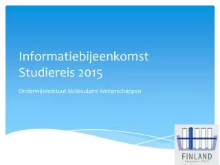informatiebijeenkomst studiereis 2015