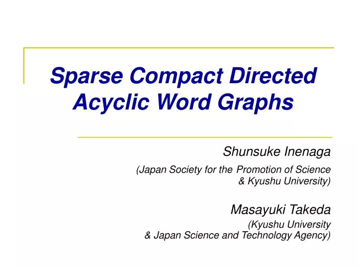 sparse compact directed acyclic word graphs