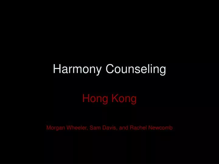 harmony counseling