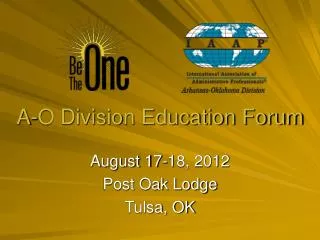 A-O Division Education Forum