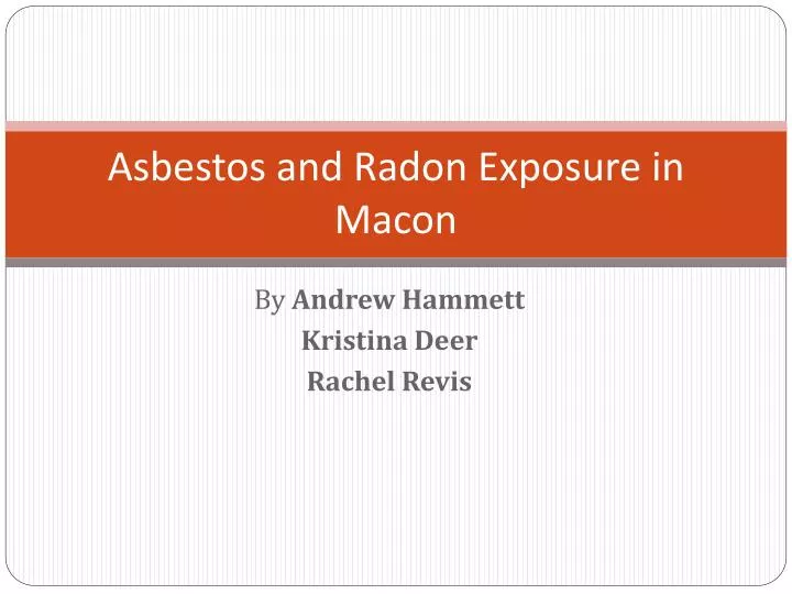 asbestos and radon exposure in macon