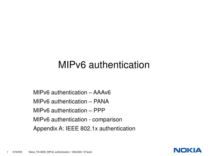 mipv6 authentication