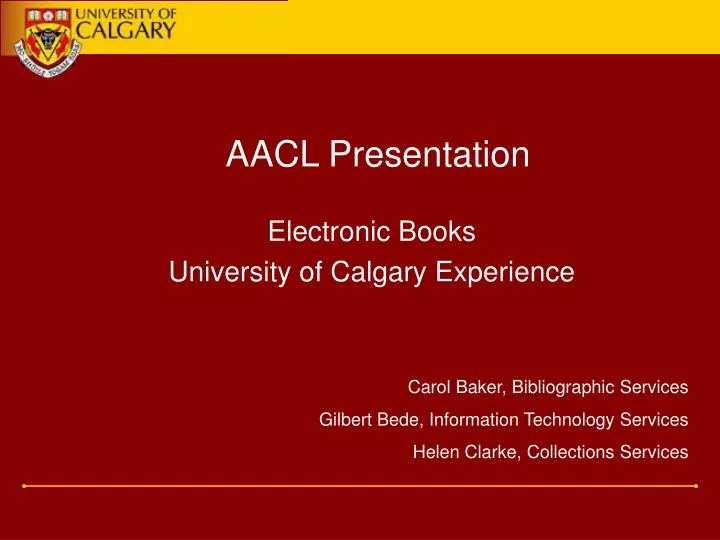 aacl presentation