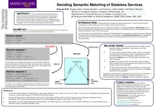 Deciding Semantic Matching of Stateless Services