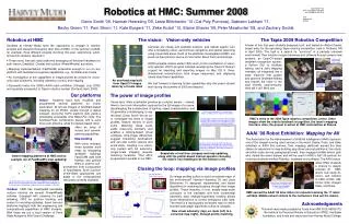 Robotics at HMC: Summer 2008