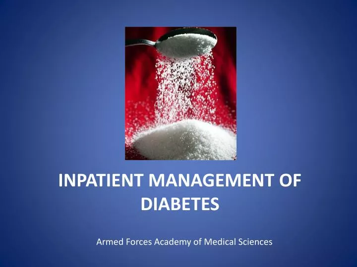 inpatient management of diabetes