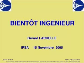 bient t ingenieur