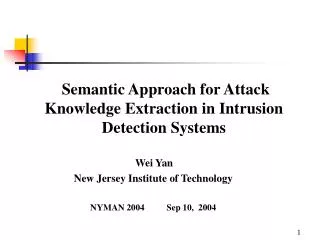 Semantic Approach for Attack Knowledge Extraction in Intrusion Detection Systems
