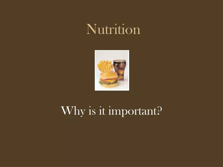 nutrition