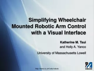 Simplifying Wheelchair Mounted Robotic Arm Control with a Visual Interface