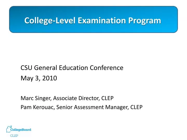 college level examination program