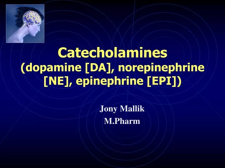 catecholamines dopamine da norepinephrine ne epinephrine epi