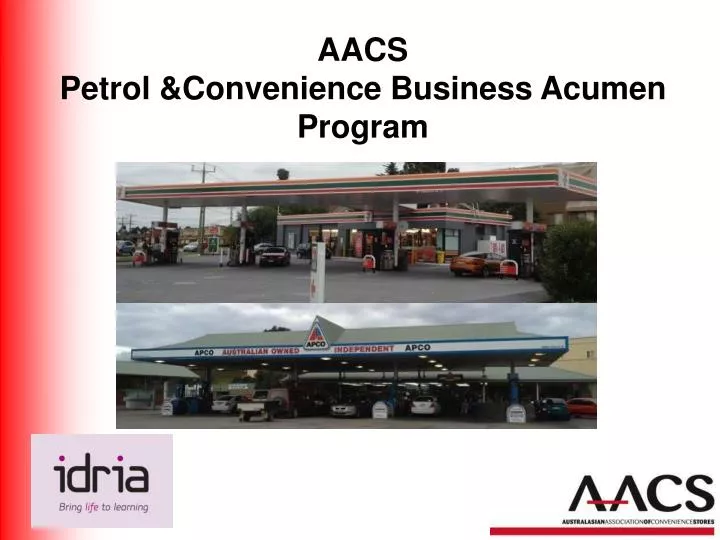 aacs petrol convenience business acumen program