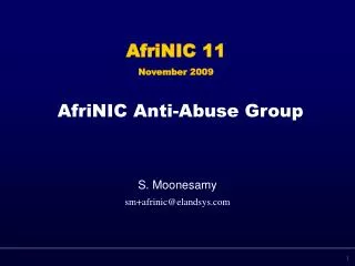 AfriNIC Anti-Abuse Group