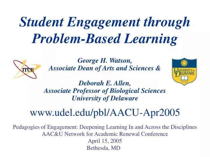 student engagement through problem based learning