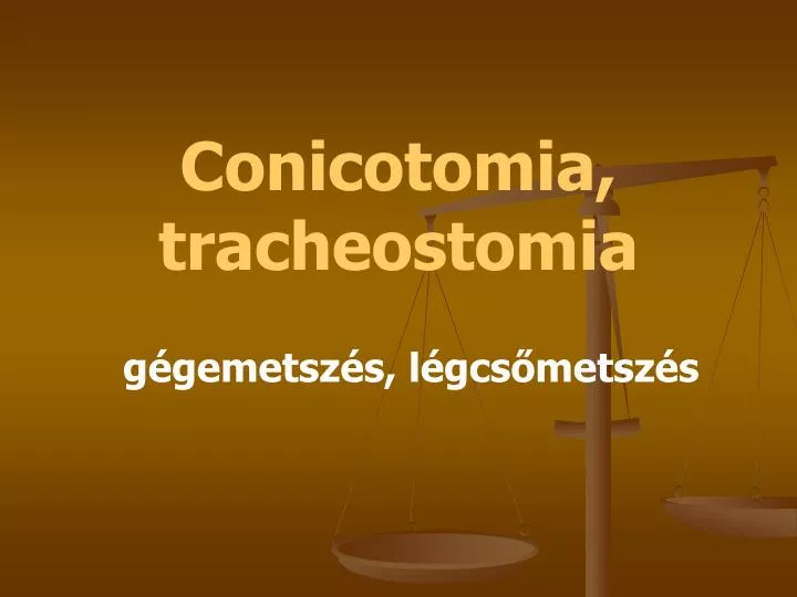 conicotomia tracheostomia
