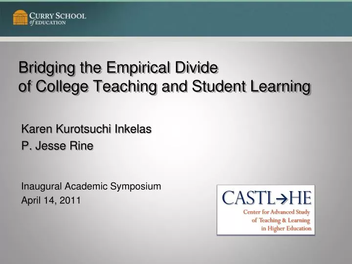 bridging the empirical divide of college teaching and student learning