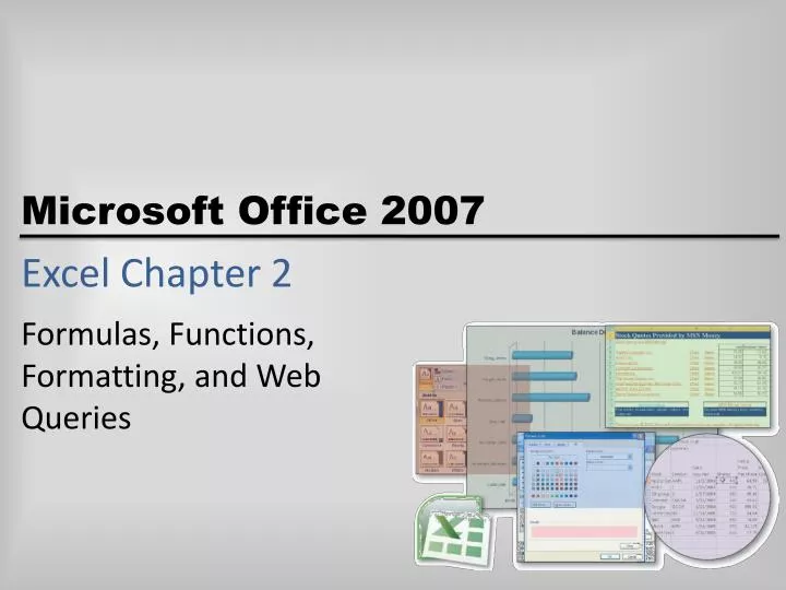 excel chapter 2