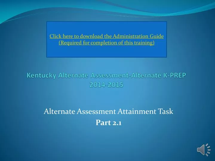 kentucky alternate assessment alternate k prep 2014 2015