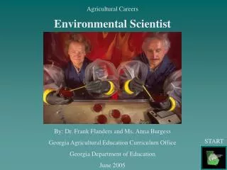 Agricultural Careers Environmental Scientist