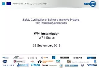 WP4 Instantiation WP4 Status 25 September, 2013