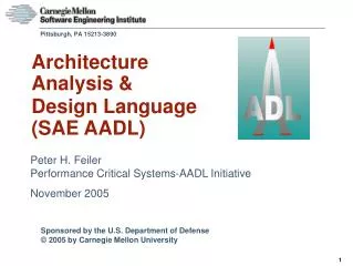Architecture Analysis &amp; Design Language (SAE AADL)