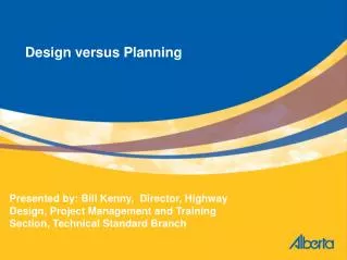Design versus Planning