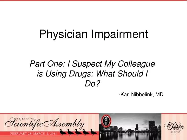 physician impairment