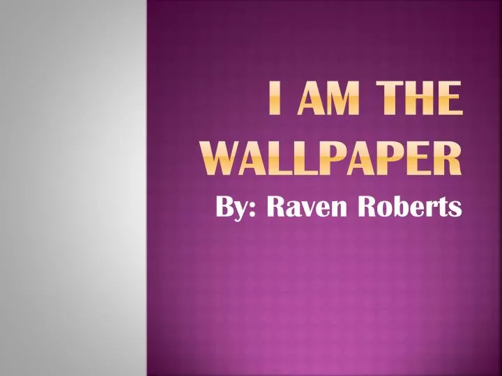 i am the wallpaper