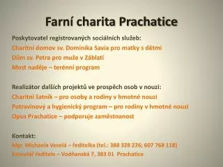 farn charita prachatice