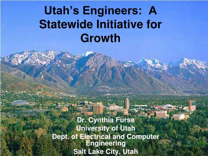 utah s engineers a statewide initiative for growth