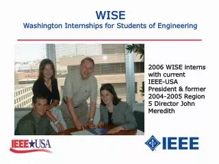 WISE Washington Internships for Students of Engineering
