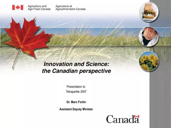 innovation and science the canadian perspective