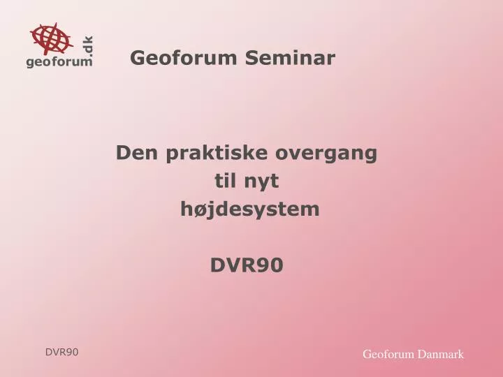 geoforum seminar
