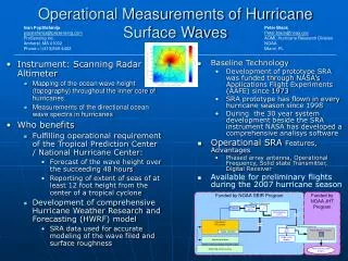 operational measurements of hurricane surface waves